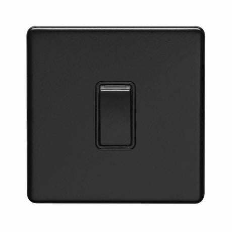 This is an image showing Eurolite Concealed 3mm Intermediate Switch - Matt Black (With Black Trim) ecmbintb available to order from T.H. Wiggans Ironmongery in Kendal, quick delivery and discounted prices.