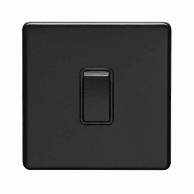 This is an image showing Eurolite Concealed 3mm Intermediate Switch - Matt Black (With Black Trim) ecmbintb available to order from T.H. Wiggans Ironmongery in Kendal, quick delivery and discounted prices.