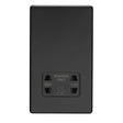 This is an image showing Eurolite Concealed 3mm Shaver Socket - Matt Black (With Black Trim) ecmbshsb available to order from T.H. Wiggans Ironmongery in Kendal, quick delivery and discounted prices.