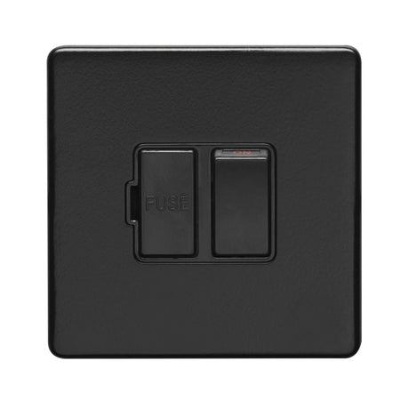 This is an image showing Eurolite Concealed 3mm Switched Fuse Spur - Matt Black (With Black Trim) ecmbswfb available to order from T.H. Wiggans Ironmongery in Kendal, quick delivery and discounted prices.
