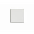 This is an image showing Eurolite Concealed 3mm Single Blank Plate - White (With White Trim) ecw1b available to order from T.H. Wiggans Ironmongery in Kendal, quick delivery and discounted prices.