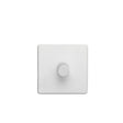 This is an image showing Eurolite Concealed 3mm 1 Gang Dimmer - White (With White Trim) ecw1d400 available to order from T.H. Wiggans Ironmongery in Kendal, quick delivery and discounted prices.