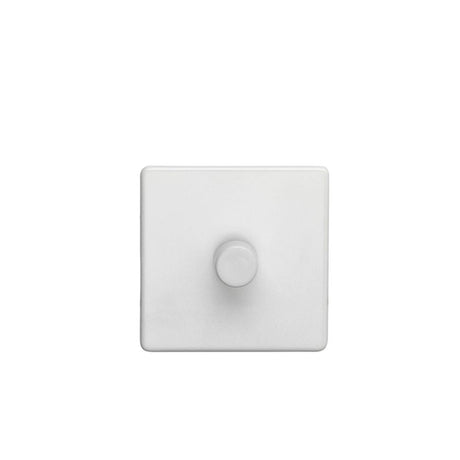 This is an image showing Eurolite Concealed 3mm 1 Gang Dimmer - White (With White Trim) ecw1d400 available to order from T.H. Wiggans Ironmongery in Kendal, quick delivery and discounted prices.