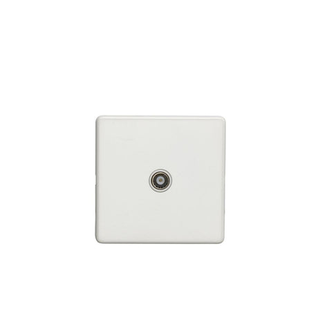 This is an image showing Eurolite Concealed 3mm TV - White (With White Trim) ecw1tvw available to order from T.H. Wiggans Ironmongery in Kendal, quick delivery and discounted prices.