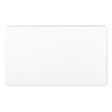 This is an image showing Eurolite Concealed 3mm Double Blank Plate - White (With White Trim) ecw2b available to order from T.H. Wiggans Ironmongery in Kendal, quick delivery and discounted prices.