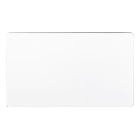 This is an image showing Eurolite Concealed 3mm Double Blank Plate - White (With White Trim) ecw2b available to order from T.H. Wiggans Ironmongery in Kendal, quick delivery and discounted prices.