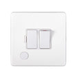This is an image showing Eurolite Concealed 3mm Switched Fuse Spur - White (With White Trim) ecwswffow available to order from T.H. Wiggans Ironmongery in Kendal, quick delivery and discounted prices.