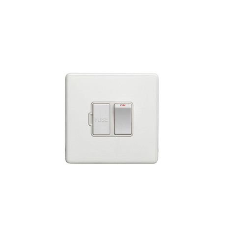 This is an image showing Eurolite Concealed 3mm Switched Fuse Spur - White (With White Trim) ecwswfw available to order from T.H. Wiggans Ironmongery in Kendal, quick delivery and discounted prices.