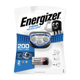 This is an image showing TIMCO Energizer® LED Vision Headlamp - 200 Lumen - Blue / 200 Lumen - 1 Each Backing Card available from T.H Wiggans Ironmongery in Kendal, quick delivery at discounted prices.