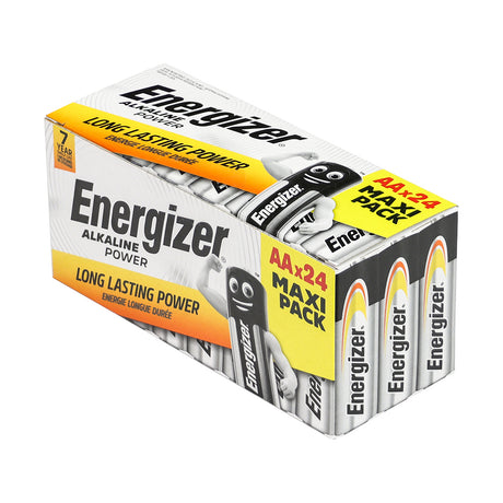 This is an image showing TIMCO Energizer Alkaline Power Battery - Value Home Pack - AA - 24 Pieces Pack available from T.H Wiggans Ironmongery in Kendal, quick delivery at discounted prices.