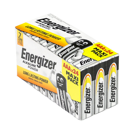 This is an image showing TIMCO Energizer Alkaline Power Battery - Value Home Pack - AAA - 24 Pieces Pack available from T.H Wiggans Ironmongery in Kendal, quick delivery at discounted prices.