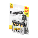 This is an image showing TIMCO Energizer Alkaline Power Battery - AAA - 5 Pieces Pack available from T.H Wiggans Ironmongery in Kendal, quick delivery at discounted prices.