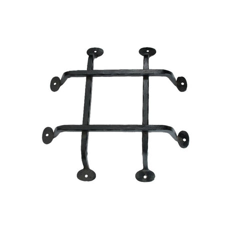 This is an image of Spira Brass - Cosmo Air Grill Matt Black available to order from T.H Wiggans Architectural Ironmongery in Kendal, quick delivery and discounted prices.
