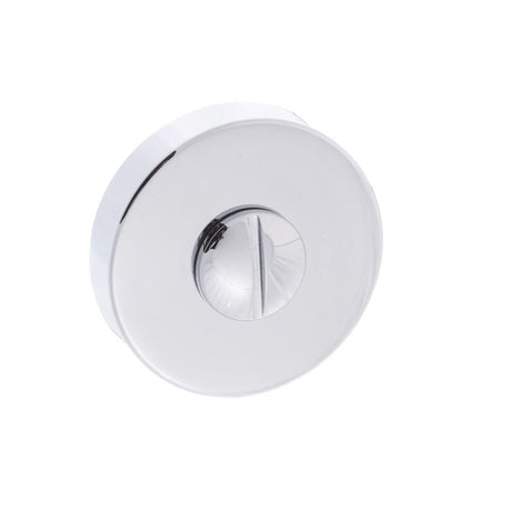 This is an image of Forme WC Turn and Release on Minimal Round Rose - Polished Chrome available to order from T.H Wiggans Architectural Ironmongery in Kendal, quick delivery and discounted prices.