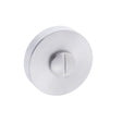 This is an image of Forme WC Turn and Release on Minimal Round Rose - Satin Chrome available to order from T.H Wiggans Architectural Ironmongery in Kendal, quick delivery and discounted prices.