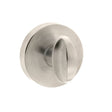 This is an image of Forme WC Turn and Release on Minimal Round Rose - Satin Nickel available to order from T.H Wiggans Architectural Ironmongery in Kendal, quick delivery and discounted prices.