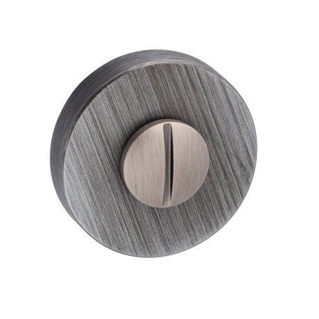 This is an image of Forme WC Turn and Release on Minimal Round Rose - Urban Graphite available to order from T.H Wiggans Architectural Ironmongery in Kendal, quick delivery and discounted prices.