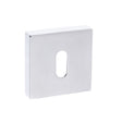 This is an image of Forme Key Escutcheon on Minimal Square Rose - Polished Chrome available to order from T.H Wiggans Architectural Ironmongery in Kendal, quick delivery and discounted prices.