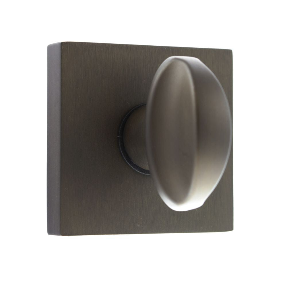 This is an image of Forme WC Turn and Release on Minimal Square Rose - Urban Dark Bronze available to order from T.H Wiggans Architectural Ironmongery in Kendal, quick delivery and discounted prices.