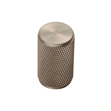 This is an image of a FTD - Knurled Knob - Satin Nickel that is availble to order from T.H Wiggans Architectural Ironmongery in Kendal in Kendal.