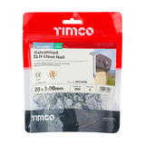 This is an image showing TIMCO Extra Large Head Clout Nails - Galvanised - 20 x 3.00 - 0.5 Kilograms TIMbag available from T.H Wiggans Ironmongery in Kendal, quick delivery at discounted prices.