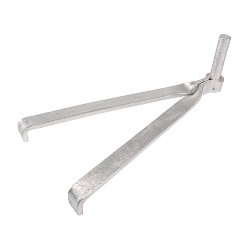 This is an image showing TIMCO Gate Hooks To Build - Double Brick - Hot Dipped Galvanised - 16mm - 2 Pieces Plain Bag available from T.H Wiggans Ironmongery in Kendal, quick delivery at discounted prices.