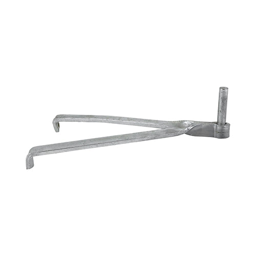 This is an image showing TIMCO Gate Hooks To Build - Double Brick - Hot Dipped Galvanised - 19mm - 2 Pieces Plain Bag available from T.H Wiggans Ironmongery in Kendal, quick delivery at discounted prices.