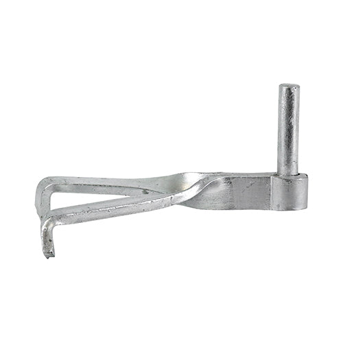 This is an image showing TIMCO Gate Hooks To Build - Single Brick - Hot Dipped Galvanised - 12mm - 2 Pieces Plain Bag available from T.H Wiggans Ironmongery in Kendal, quick delivery at discounted prices.