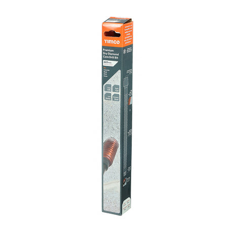 This is an image showing TIMCO Premium Dry Diamond Core Drill Bit - 22 x 300mm - 1 Each Box available from T.H Wiggans Ironmongery in Kendal, quick delivery at discounted prices.