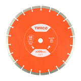 This is an image showing TIMCO General Purpose Diamond Blade - Segmented  - 300 x 20.0 - 1 Each Box available from T.H Wiggans Ironmongery in Kendal, quick delivery at discounted prices.