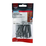 This is an image showing TIMCO Round Wire Nails - Galvanised - 65 x 2.65 - 40 Pieces TIMpac available from T.H Wiggans Ironmongery in Kendal, quick delivery at discounted prices.