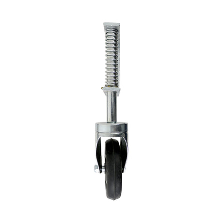 This is an image showing TIMCO Spring Loaded Field Gate Wheel - Light Duty - Zinc - 270mm - 1 Each Plain Bag available from T.H Wiggans Ironmongery in Kendal, quick delivery at discounted prices.