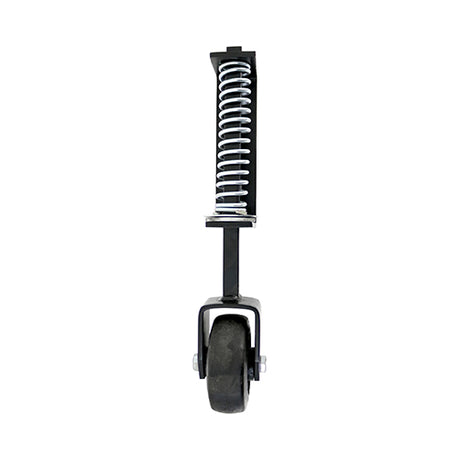 This is an image showing TIMCO Spring Loaded Field Gate Wheel - Heavy Duty - Black - 370mm - 1 Each Plain Bag available from T.H Wiggans Ironmongery in Kendal, quick delivery at discounted prices.