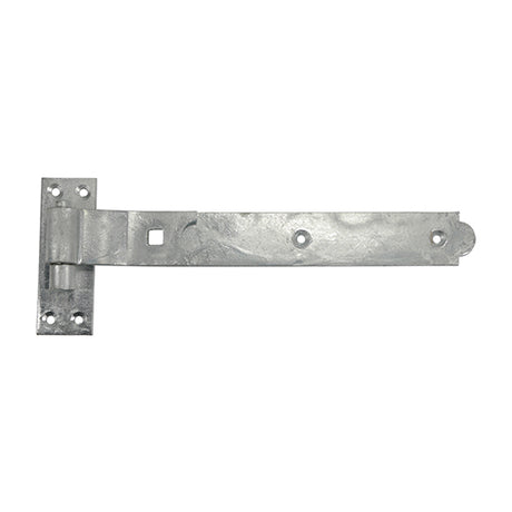 This is an image showing TIMCO Pair of Cranked Band & Hook On Plates - Hot Dipped Galvanised - 250mm - 2 Pieces Plain Bag available from T.H Wiggans Ironmongery in Kendal, quick delivery at discounted prices.