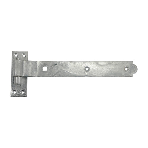 This is an image showing TIMCO Pair of Cranked Band & Hook On Plates - Hot Dipped Galvanised - 350mm - 2 Pieces Plain Bag available from T.H Wiggans Ironmongery in Kendal, quick delivery at discounted prices.