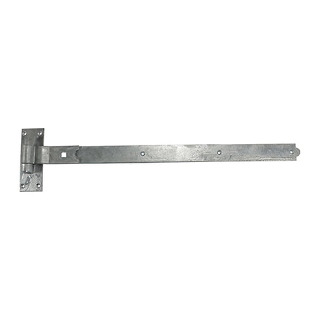 This is an image showing TIMCO Pair of Cranked Band & Hook On Plates - Hot Dipped Galvanised - 750mm - 2 Pieces Plain Bag available from T.H Wiggans Ironmongery in Kendal, quick delivery at discounted prices.
