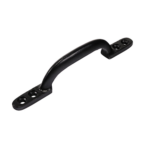 This is an image showing TIMCO Hot Bed Handle - Black - 6" - 1 Each Plain Bag available from T.H Wiggans Ironmongery in Kendal, quick delivery at discounted prices.