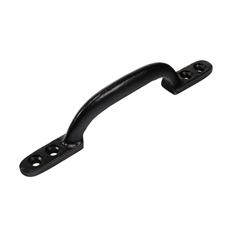 This is an image showing TIMCO Hot Bed Handle - Black - 6" - 1 Each Plain Bag available from T.H Wiggans Ironmongery in Kendal, quick delivery at discounted prices.