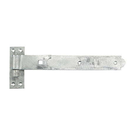 This is an image showing TIMCO Pair of Straight Band & Hook On Plates - Hot Dipped Galvanised - 250mm - 2 Pieces Plain Bag available from T.H Wiggans Ironmongery in Kendal, quick delivery at discounted prices.