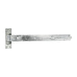 This is an image showing TIMCO Pair of Straight Band & Hook On Plates - Hot Dipped Galvanised - 400mm - 2 Pieces Plain Bag available from T.H Wiggans Ironmongery in Kendal, quick delivery at discounted prices.