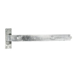 This is an image showing TIMCO Pair of Straight Band & Hook On Plates - Hot Dipped Galvanised - 400mm - 2 Pieces Plain Bag available from T.H Wiggans Ironmongery in Kendal, quick delivery at discounted prices.