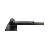 This is an image showing TIMCO Pair of Straight Band & Hook On Plates - Black - 450mm - 2 Pieces Plain Bag available from T.H Wiggans Ironmongery in Kendal, quick delivery at discounted prices.