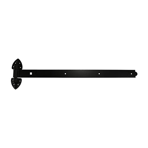 This is an image showing TIMCO Pair of Heavy Reversible Hinges - Black - 1050mm - 1 Each Plain Bag available from T.H Wiggans Ironmongery in Kendal, quick delivery at discounted prices.
