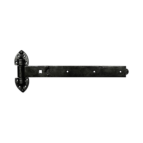 This is an image showing TIMCO Pair of Heavy Reversible Hinges - Black - 250mm - 1 Each Plain Bag available from T.H Wiggans Ironmongery in Kendal, quick delivery at discounted prices.