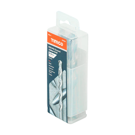 This is an image showing TIMCO Ground Jobber Drills - HSS M2 - 21/64" - 5 Pieces Tube available from T.H Wiggans Ironmongery in Kendal, quick delivery at discounted prices.