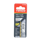 This is an image showing TIMCO Ground Jobber Drills - Cobalt M35 - 3.3mm - 1 Each Wallet available from T.H Wiggans Ironmongery in Kendal, quick delivery at discounted prices.