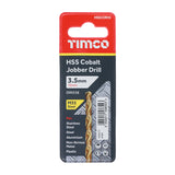 This is an image showing TIMCO Ground Jobber Drills - Cobalt M35 - 3.5mm - 1 Each Wallet available from T.H Wiggans Ironmongery in Kendal, quick delivery at discounted prices.