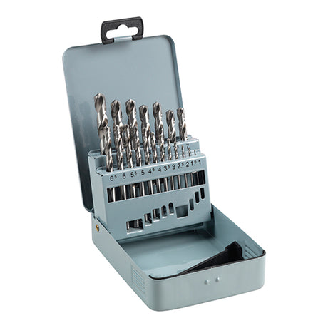 This is an image showing TIMCO Ground Jobber Drills Set - HSS - 19pcs - 19 Pieces Case available from T.H Wiggans Ironmongery in Kendal, quick delivery at discounted prices.