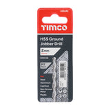 This is an image showing TIMCO Ground Jobber Drills - HSS M2 - 2.0mm - 1 Each Wallet available from T.H Wiggans Ironmongery in Kendal, quick delivery at discounted prices.