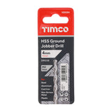 This is an image showing TIMCO Ground Jobber Drills - HSS M2 - 4.0mm - 1 Each Wallet available from T.H Wiggans Ironmongery in Kendal, quick delivery at discounted prices.